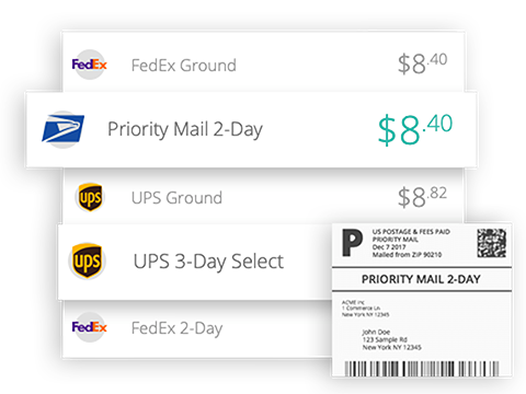 Real-time shipping rates